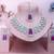 Purple rhodium premium designer american diamond and stone work necklace set