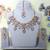 Gold yellow gold premium designer american diamond and stone work necklace set
