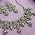 Gold yellow gold premium designer american diamond and stone work necklace set