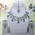 Blue yellow gold premium designer american diamond and stone work necklace set