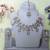 White yellow gold premium designer american diamond and stone work necklace set