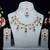 Green rose gold premium designer american diamond and stone work necklace set