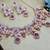 Purple rose gold premium designer american diamond and stone work necklace set
