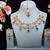 Blue rose gold premium designer american diamond and stone work necklace set