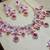 Pink rose gold premium designer american diamond and stone work necklace set