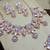 White rose gold premium designer american diamond and stone work necklace set