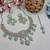 Green yellow gold premium designer american diamond and stone work necklace set