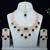 Green rose gold premium designer american diamond and stone work necklace set