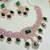 Green rose gold premium designer american diamond and stone work necklace set