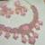 Pink rose gold premium designer american diamond and stone work necklace set