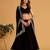 Black Sequins Embroidered Faux Blooming Lehenga Choli With Dupatta