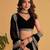 Black Sequins Embroidered Faux Blooming Lehenga Choli With Dupatta