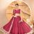 Rani pink Sequins Embroidered Faux Blooming Lehenga Choli With Dupatta