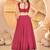 Rani pink Sequins Embroidered Faux Blooming Lehenga Choli With Dupatta