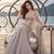 LIGHT GREY NET BEATS & THREAD EWMBROIDERY WITH SEQUINCE WORK FESTIVE LEHENGA CHOLI SET FOR WOMEN'S