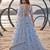 MINT BLUE NET BEATS & THREAD EWMBROIDERY WITH SEQUINCE WORK FESTIVE LEHENGA CHOLI SET FOR WOMEN'S
