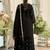 Black chinon readymade suit with embroidery & sequence work