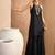Black rayon embroidered sleeveless kurta pant ethnic stylish co-ord set