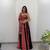 Coral & Black Rayon Readymade Navratri Lehenga Choli with Embroidery & Mirror Work