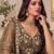 Olive Color Zari Embroidery,Sequins And Beads Work Net Lehenga Choli