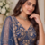 Teal Color Zari Embroidery,Sequins And Beads Work Net Lehenga Choli