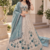 Light Cream Color Thread,Sequins And Beads Work Silk_Blend Lehenga Choli