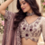 Light Cream Color Thread,Sequins And Beads Work Silk_Blend Lehenga Choli