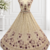 Light Cream Color Thread,Sequins And Beads Work Silk_Blend Lehenga Choli