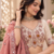 Light Cream Color Thread,Sequins And Beads Work Silk_Blend Lehenga Choli