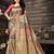 Gold pink silk blend jacuard work festival saree with unstitched blouse piece