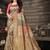 Gold pink silk blend jacuard work festival saree with unstitched blouse piece