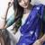 Blue turquoise silk blend jacuard work festival saree with unstitched blouse piece