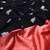 Black red silk blend jacuard work festival saree with unstitched blouse piece