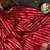 Red silk blend jacuard work festival saree with unstitched blouse piece