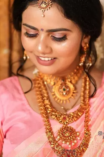 Baby pink black silk blend jacuard work festival saree with unstitched blouse piece