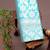 Sky blue silk blend jacuard work festival saree with unstitched blouse piece