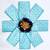 Sky blue silk blend jacuard work festival saree with unstitched blouse piece