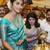 Sky blue silk blend jacuard work festival saree with unstitched blouse piece