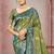 green color smart soft silk blend woven designer ethnic festive saree