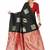 Black red silk blend jacuard work festival saree with unstitched blouse piece