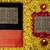 Black red silk blend jacuard work festival saree with unstitched blouse piece