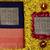 Blue red silk blend jacuard work festival saree with unstitched blouse piece