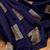 Blue red silk blend jacuard work festival saree with unstitched blouse piece