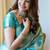 Sky blue silk blend jacuard work festival saree with unstitched blouse piece