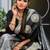 Grey black silk blend jacuard work festival saree with unstitched blouse piece