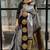 Grey black silk blend jacuard work festival saree with unstitched blouse piece