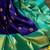 Blue turquoise silk blend jacuard work festival saree with unstitched blouse piece