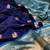 Blue turquoise silk blend jacuard work festival saree with unstitched blouse piece