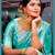Sky blue silk blend jacuard work festival saree with unstitched blouse piece