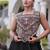 Roman Lehenga Choli Set With Kutchi Embroidery And Gota Work